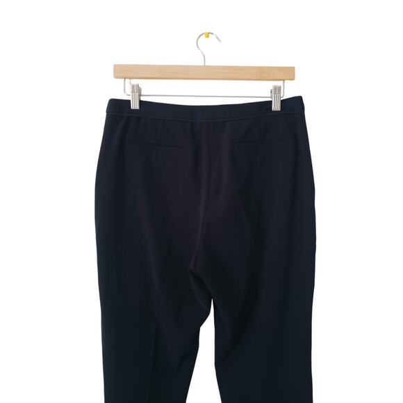 Ted Baker High Rise Flat Front Tapered Leg Trousers Navy Size 3 (US 8) - Picture 5 of 10